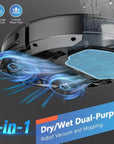 Robot Vacuum Cleaner 4500Pa Smart Home Sweeper Cleaning Machine