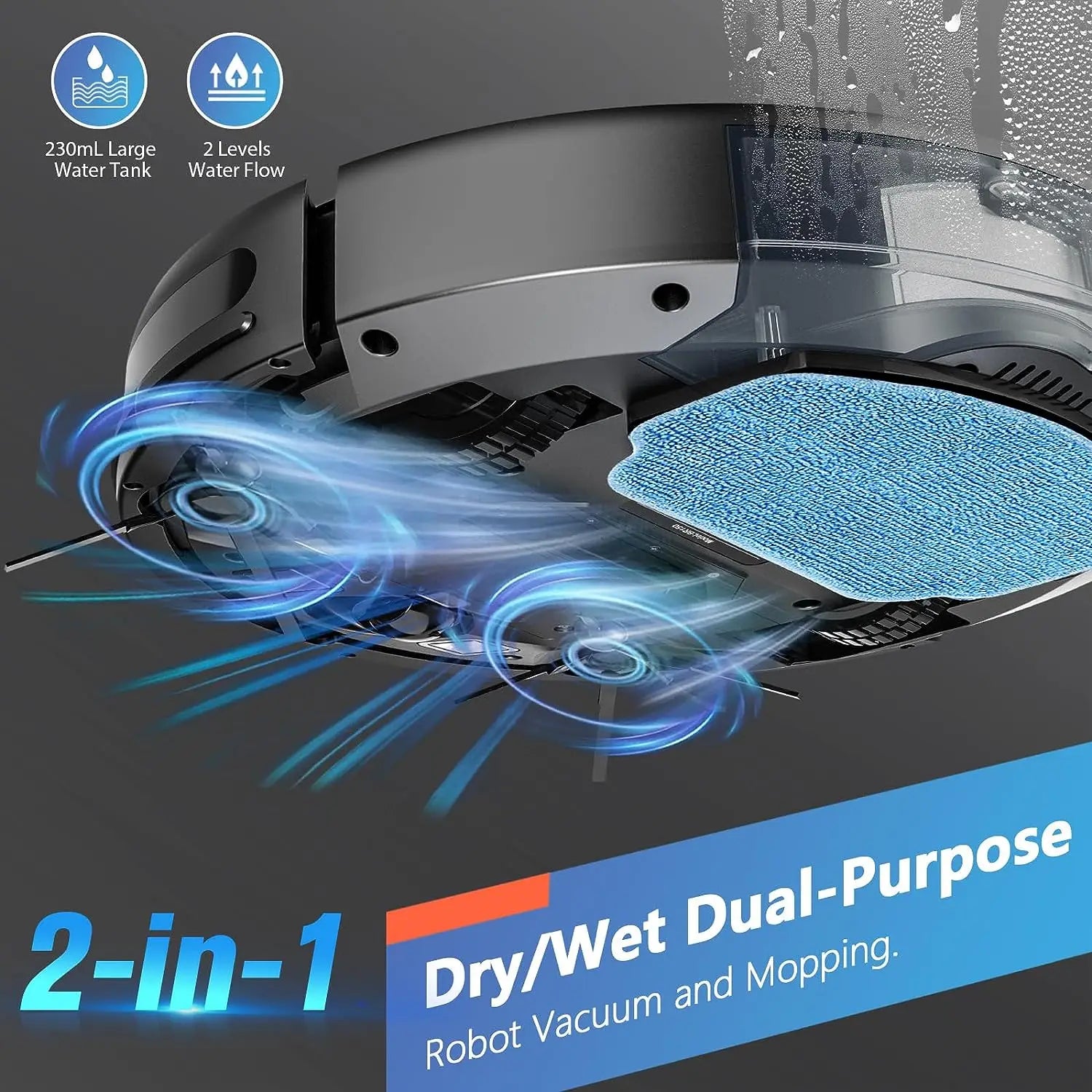 Robot Vacuum Cleaner 4500Pa Smart Home Sweeper Cleaning Machine